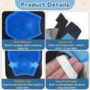 4 x Electrostatic Pet Hair Remover Glove, 2 in 1 Double Sided Pet Hair Removal Glove for Cats & Dogs, Washable Reusable Pet Grooming Glove for Couch, Furniture, Carpet, Car Seat, Curtain (1 PCS)