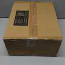 BESTVIP 600PCS Clear Gold Dinnerware Set for 100 Guests, Plastic Plates for Party, Christmas and New Year, 100 Disposable Plates, 100 Dessert Plates, 100 Cups, 100 Spoons, 100 Forks and 100 Knives