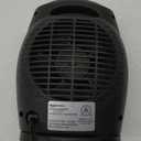 Amazon Basics Oscillating Ceramic Space Heater, Portable Heater for Indoor Use, for Office and Home, With Overheat and Tip-Over Protection, Thermostat, 1500W, Black, 7.52"D x 6.34"W x 9.45"H
