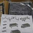 OPNICE Desk Organizer and Accessories, 2-Tier Computer Monitor Stand Riser with Drawer and 2 Pen Holders, Laptop Stand, Office Desk Accessories for Office Supplies, Black (Black 1-Pack)