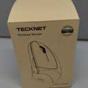 TECKNET Ergonomic Wireless Vertical Mouse, 4800 DPI with 5 Adjustable Levels, 2.4GHz Optical, 6 Buttons for Laptop, Desktop, PC, MacBook - Black