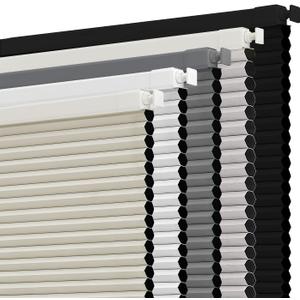 SUNOFF Cordless No Drill Blackout Cellular Shades, 25" W x 48" H, Beige