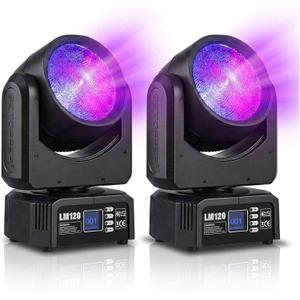 Betopper LM120 Moving Head Light,4in1 120W Stage Spot DJ Light for Party,2P