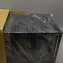 Mind Reader 3-Drawer Rolling Storage Cart, Office Organizer with Wood Top, Multipurpose Portable Cabinet with Wheels, Metal Mesh, Black