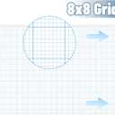 Gilprop 10 Sheets Architectural Vellum Paper 24 x 36 Inch Drafting Vellum Tracing Sheets Drafting Paper Rag with Border and Title Block for Drawing Sketching Architecture Building(8 x 8 Grid)