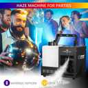Haze Machine, Continuous Fog Machine with Wireless Remote Timer and DMX, Enhances the Light Show, Perfect for DJ Clubs, Stages, and Halloween Parties, FH-01