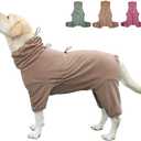 Dog Pajamas for Large Dogs,Extra Large Stretch, Suitable for Adult, Dogs, Large Pet Jumpsuit Four-Legged Dog Clothes, Pet Clothing. (Coffee Color, 5XL) (5XL Fit 78-99 pounds)