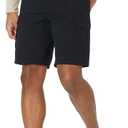 Amazon Essentials Men's 9" Elastic Waist Cargo Short (XX-Large, Black)