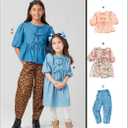 McCall's M8618HH Easy-to-Make Children's Top, Dress and Pants Sewing Pattern Packet, Design Code M8618, Sizes 3-4-5-6