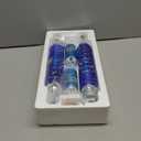 GZYF 1 Pair 400mm Motorcycle Air Shock Absorbers,ATV Shock Absorbers Adjustable Go Kart Suspension Universal for HONDA, for Yamaha, for Suzuki, for Kawasaki ATV Go Kart Quad Dirt Sport Bikes (Blue)