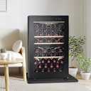 Mini Fridge Silicone Mat,24''x24''x0.5''-Fridge Drip Tray Concave and convex design is leak-Proof and Non-Slip Perfectly Compatible with Washer, Dryer, Wine Cooler, Dishwasher ect (Black)