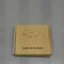 Portable Car CD Player with USB/AUX Port,External CD Player Compatible with Car Radio Stereo, Laptop, TV, Computer,Universal for Vehicle with Adapter, White