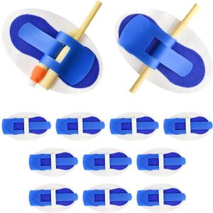 Foley Catheter Stabilization Device, Self Adhesive Catheter Tube Urinary Leg Bag Holder Sticker, Catheter Supplies for PEG/G/Feeding Tube Holder Accessories, Pack of 10 (Blue)