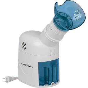 HealthWise Steam Inhaler Respiratory Vapor Therapy | Sinus Pressure, Congestion, Colds & Cough Relief | Facial Steamer, Steam Inhaler, FSA Eligible, Vaporizer or Vocal Steamer | Mask for Cleansing
