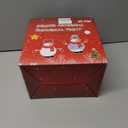 Fake Snowballs 50 Pcs,Snowballs for Kids Indoor,Snow Fight Balls,Soft Artificial Outdoor Snow Balls,Parent Child Throwing Game Christmas Decor Party Supplies,with 50pcs Christmas Stickers