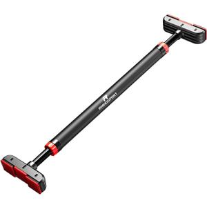 Door Pull Up Bar Doorway Chin Up Bar from 69-92 cm (27.1in-36.2in) Workout Equipment for Home Gym Upper Body Workout Non-Slip (Red)