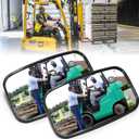 Forklift Rear View Mirror, Improve Safety and Visibility in Warehouse Operations Forklift Universal-2 Pcs