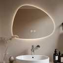 HOMECOOKIN LED Bathroom Mirror with Lights, 20 x 25 Inch Backlit LED Bathroom Mirror, Anti Fog Mirror for Bathroom, 3 Colors and Dimmable Light,Horizontal/Vertical