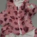 Winter Dog Dress Dog Winter Coat for Small Dogs Girl Dog Hoodie Dresses for Chihuahua Yorkie Teacup Pet Coat Dog Christmas Outfit (Purple) S