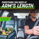 DRIVE - Car Trunk Organizer - Collapsible, Multi-Compartment Automotive SUV Car Organizer for Storage w/Adjustable Straps - Truck & Car Accessories for Women and Men - Grey 23"D x 17"W x 11"H
