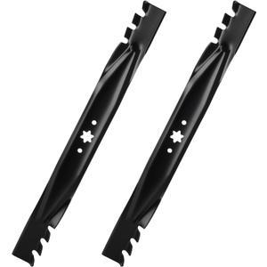 Aeagle 942-04290-X Mulching Blades for Cub Cadet XT1 LT46 XT2 LX46 ZT1 46 KH RTZ46 L46 LTX 1045 1046 46 inch Zero Turn Lawn Tractor 942-04244A 942-04244A-X 942-04290, 6 Point Star, 2 Pack Black