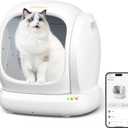 MeoWant Self Cleaning Cat Litter Box, Open-Top Automatic Cat Litter Box with Safety Protection, App Control, Odor-Free, 75L Large Space for Multiple Cats