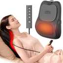 Back Massager with Heat, 3D Up&Down Lower Back Massage, Massage Pillow for Back, Shoulder,Leg, Neck, Shiatsu Back Massager for Pain Relief, Gifts for Women Men Dad Mom At Home Office Car (Black)