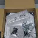 Daanxw Peg Board Kit, Includes Pegboard and Accessories, with Hooks and Bins, Peg Board Wall Organizer for Office, Ornaments Display, Crafts Organization (66, White)