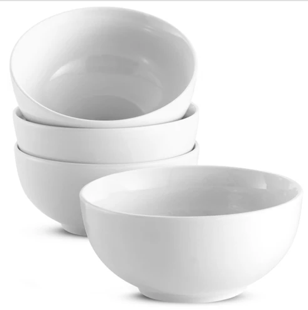 CEREAL BOWLS, 20 OZ, SET OF 2 MARSHMALLOW WHITE