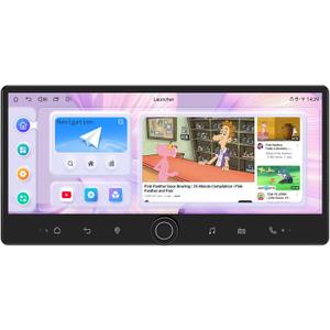 Joying 12.3" Double Din Car Stereo with Carplay and Android Auto, Android 13 Head Unit Detachable Touch Screen Radio with Subwoofer Output, Coaxial Output, Optical Output(JY-HTD03N8)