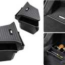 2PCS for 2025 2026 Tesla Model Y Juniper Trunk Organizer Trunk Storage Bins with Lid TPE Waterproof Trunk Storage Box for Model Y Juniper Interior Accessories