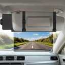 Veharvim Sun Visor Extender for Car (Polarized, UV400, PC Lens, Side Sunshade, Straps&Adjusters), Car Visor Extender Sun Blocker, Visor Extender Attachment, AntiGlare for Safe Driving(Passenger Side)