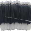Gel Pen Refills 0.5 mm,100 Pack Pen Ink Refills,Black Ink Pen Refill,0.5 mm Metal Tip,130mm/5.1 inches,Send 2 Extra Pens,Smooth Writing.