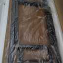 Frylr Small Folding Computer Desk  Portable 43.3 Inch Foldable Laptop Table, Collapsible and Compact for Easy and Fast Setup, Lightweight for Small Spaces, Home Craft and Study Use, Dark Walnut