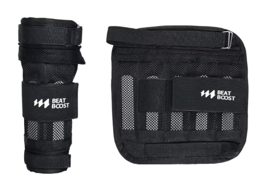 BeatBoost Ankle Wrist Weights 25lb Adjustable Leg Arm Weights for Men Walking Pilates Exercise Workout Gym Aerobics