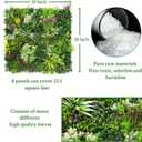ODTORY Artificial Plant Wall Panels: 20"20" 8P UV-Anti Faux Grass Wall Backdrop Boxwood Ivy Fence Privacy Screen Fake Greenery Leaf Hedge for Outdoor,Indoor,Garden,Backyard and Home Decor