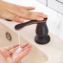 GAGALIFE Kitchen Sink Soap Dispenser Oil Rubbed Bronze, Built in Soap Dispenser with 17 OZ Bottle, Refill from The Top, Liquid Dispenser for Kitchen Sink