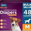 Inspire Pet Care Dog Diapers Female Dogs | Bulk Value Doggie Incontinence, Accidents, for Heat, Pee or Period and Housebreaking (Medium (48 Count))