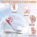 2 x Cloud Insoles - 4D Cloud Insole for Men, Orthopedic Insoles for Women & Men - Plantar Fasciitis Inso les, 4D Sports Shoes Insole, Anti Fatigue, Shock Absorption, Foot Pain Relief (Gray, 4-8.5)