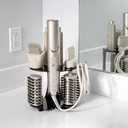 Blow Dryer Accessory Holder for Dyson Airwrap & Shark FlexStyle Only | Wall or Countertop Organizer for Hair Tools | Steel Storage Rack for Styling Attachments (Blow Dryer Not Included) (Black)