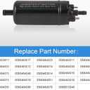 Universal Inline High Pressure Fuel Pump With Mounting Bracket Clamp 12V Gasoline Fuel Injection Pump Replacement 0580464070 0580453911 0580463017 0580464023 Black Electric Injection Systems