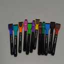 maxtek Magnetic Whiteboard Markers - 12 Count Colorful Fine Tip Dry Erase Markers with Eraser for Kids, Low Odor Thin Markers for Calendar Boards