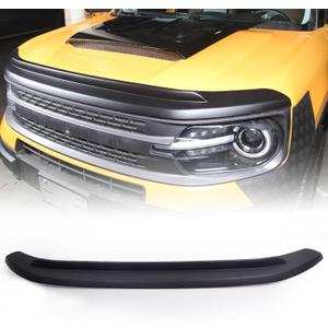 Hood Protector/Bug Deflector/Rock Guard Compatible with Ford Bronco Sport 2021 2022 2023 2024 2025, Black Bug Guard Hood Deflector Shield
