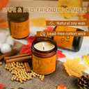 Fall & Christmas Candles, Soy Candles Set - 7Oz * 6 Pack, Holiday/Birthday/Christmas Gifts for Women & Men, Autumn Scents of Hello Fall/Spice Pumpkin/Apple Cider/Hot CocoaCinnamon & Cedar/Maple Latte