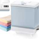 Towel Warmer Heated Warmers for Bathroom: Large Bucket for Towels, Blankets and Bathtub, Luxury Warmers for Baby Kids Families, Portable Heat Dryer & Heater for Home Hotels Spa Gym Outdoor (35L)