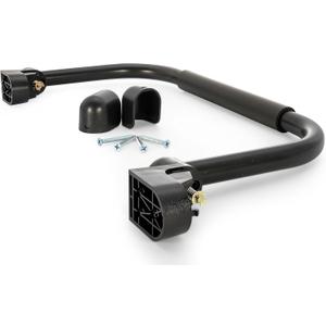 Camco Fold-Away RV Grab Handle - Provides Secure Hold for Entering & Exiting - Measures 18-in, for Smaller RVs & Trailers - Easily Installs Beside RV Door, Hardware Included - Black (42197)