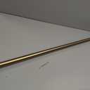 Ivilon Tension Curtain Rod - Spring Tension Rod for Windows or Shower, 54 to 90 Inch. Warm Gold
