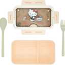 Kawaii Lunch Box, All-in-One Stackable Bento Lunch Box Container, 1100 ML Large Capacity for Adult, Work Lunch Portion Control Bento Boxes, Japanese Leakproof Lunch Container