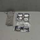 Eyekepper 4 Pack Ladies Reading Glasses - Stylish Oversized Square Readers for Women (4 Pairs Mix)