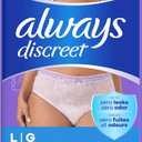 Always Discreet Adult Diapers for Women, Incontinence Underwear, Postpartum Essentials, Disposable Briefs, Max Absorbency, Bladder Leak Protection, Large, 28ct
